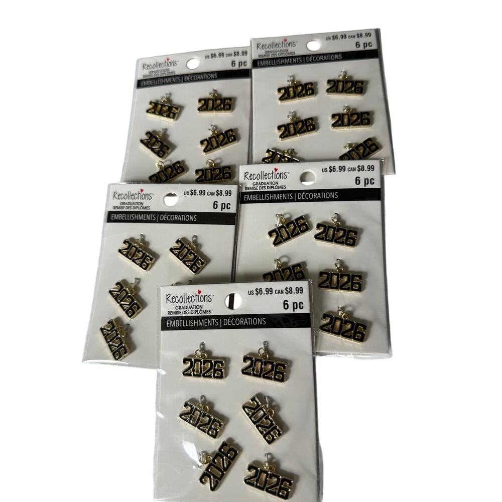 Five packs of 2026 charms
